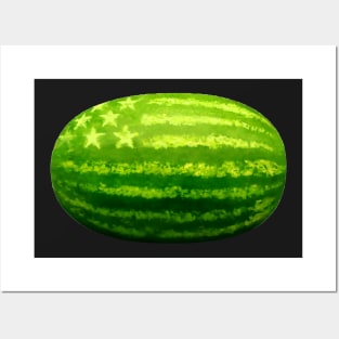 American Watermelon Large Posters and Art